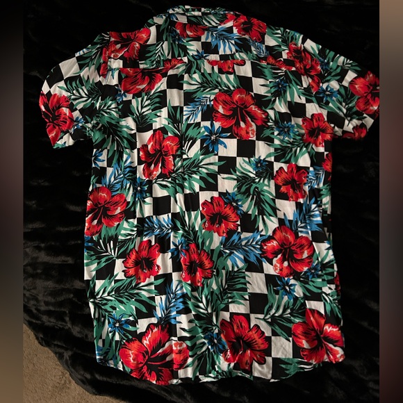 Reason • Floral Checkered Shirt - Picture 5 of 7